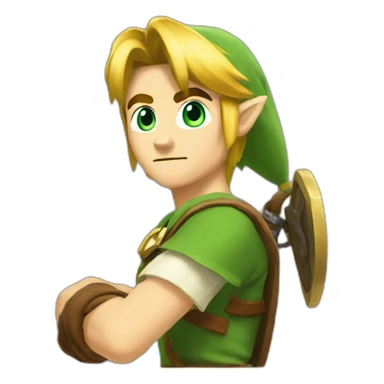 Link from zelda head sticker