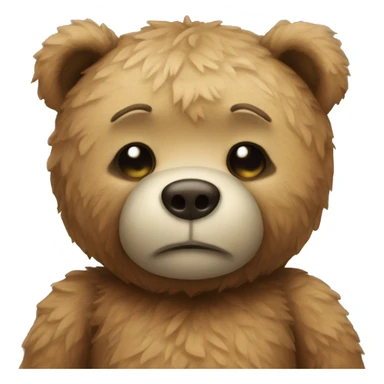 Sick teddy bear  sticker
