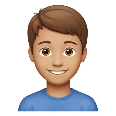 A boy sketch smiling sticker