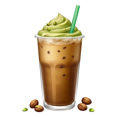 Starbucks Iced coffee with pistachio   sticker