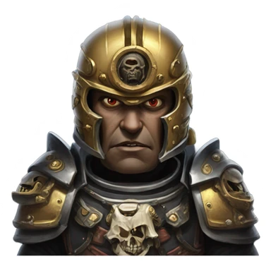 Lord Calgar head in Warhammer 40k sticker