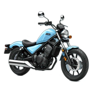 Honda rebel 125 pastel blue sticker