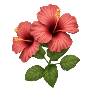 Bouquet of hibiscus  sticker