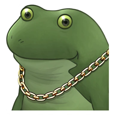 gold based swag rizz sticker