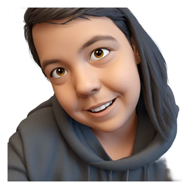 happy boy indoors smiling sticker