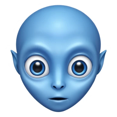 blue alien sticker