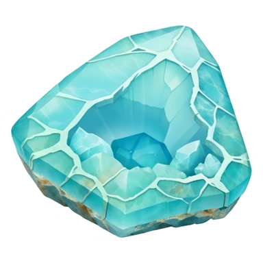 peruvian opal gemstone raw crystal mineral detailed sticker