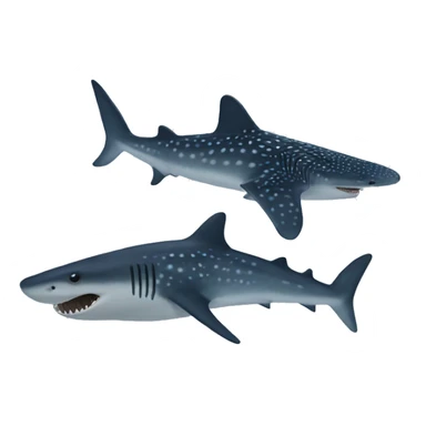 Whale shark no teeth sticker