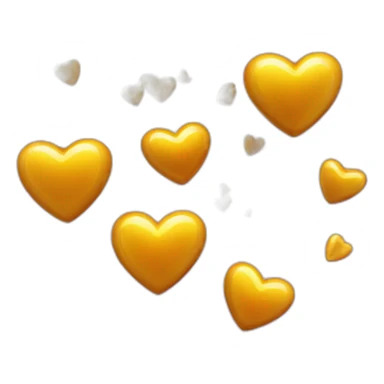 corazones negros con brillo 3d sticker