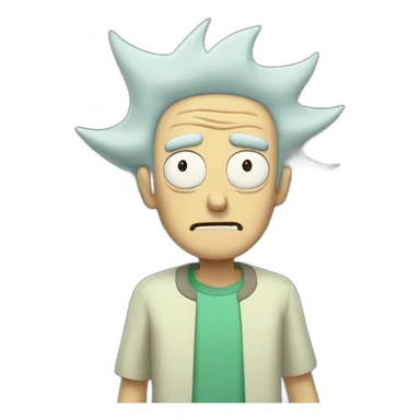 Morty from Rick and Morty cartoon sticker