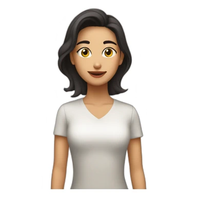 Carita morena feliz y llorando  sticker