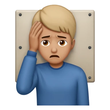 banging my head against the wall sticker