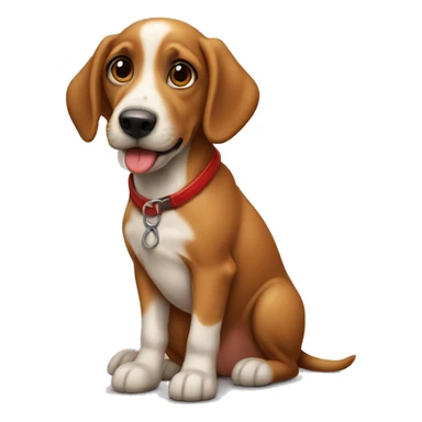 cachorro salsicha com bolinha sticker