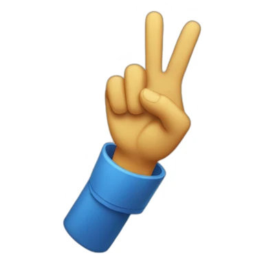 Victory sign sticker