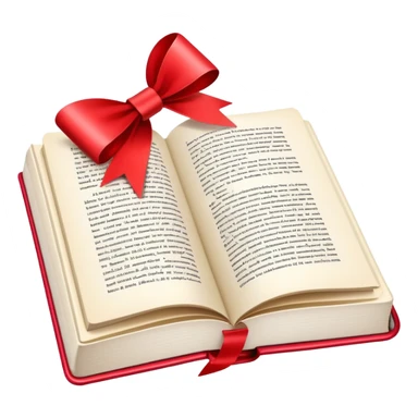 colorful book with bookmark sticker