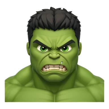 Hulk  angry  character face only front face different sticker