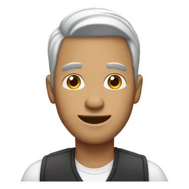 man happ whie using mobile sticker