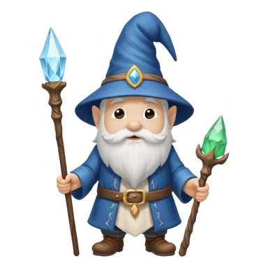 A gnome that is a wizard sticker