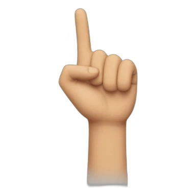 Hello one hand up with faceboy emoji  sticker