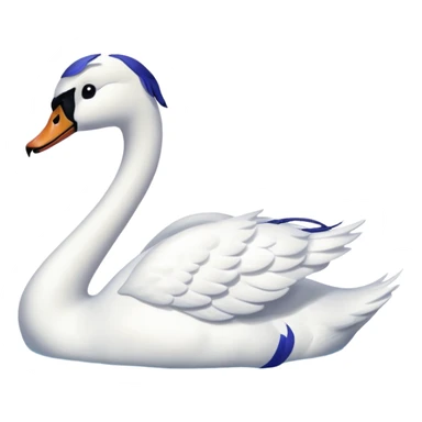White swan sticker