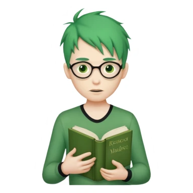 peter has green hair he is creepy he is on a quest to remove all emojis he has a book with all the words that ever exist in his hand he likes fortnite has a reddit thing and a thong and he has a beak sticker