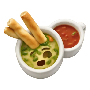 Olive Garden breadsticks and soup  sticker