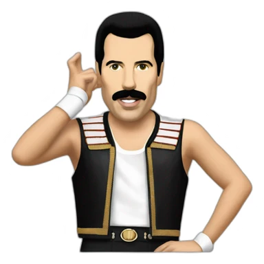 Freddie Mercury live aid festival  sticker