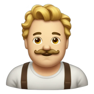 chet moustache fat sticker