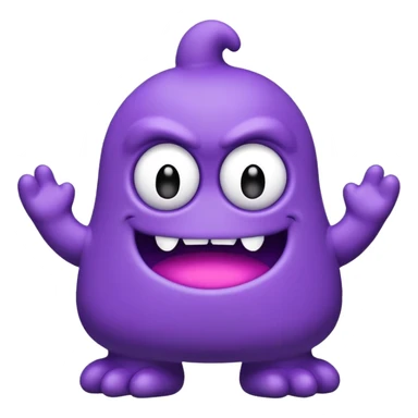 mcdonalds grimace the monster character sticker