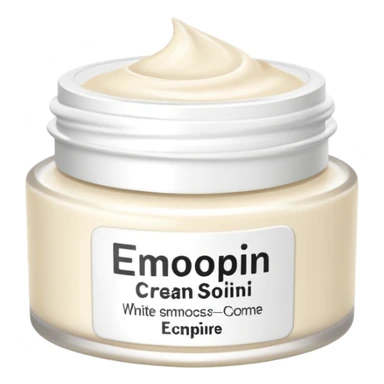 crème soin avec ecriture sticker