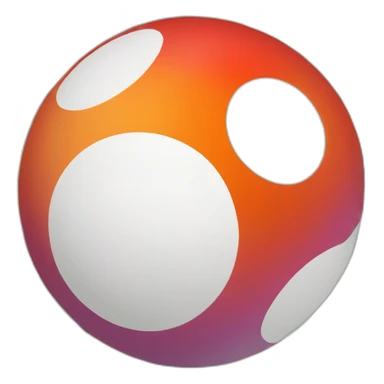 Gradient abstract billiard ball number 9 sticker