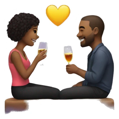 couple date in concert sticker