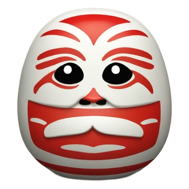 daruma japan figurine sticker