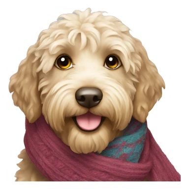 labradoodle-in-the-scarf sticker