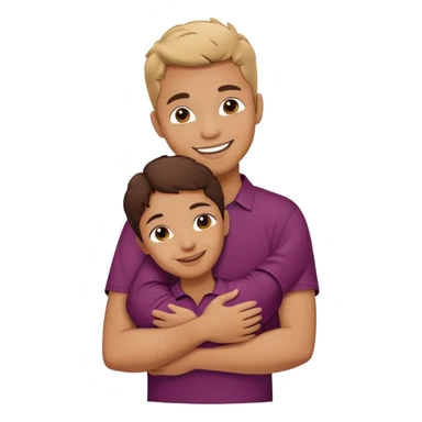 a smiling mulberry huging sticker