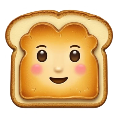 toast sans visage sticker