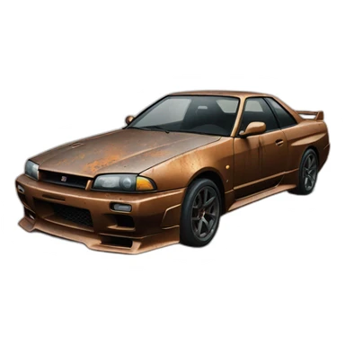 Nissan skyline rusted sticker