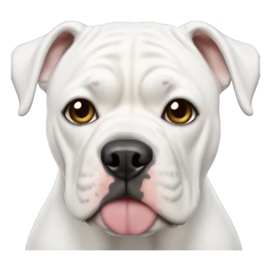 White American bulldog sticker