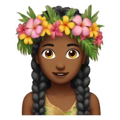flower crown tropical sticker