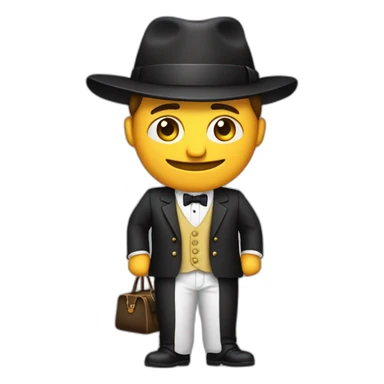 señor con ropa elegante y dinero sticker