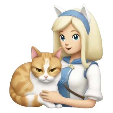 Fionna and Cake The Cat sticker