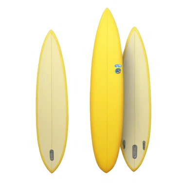 yellow surf board sticker