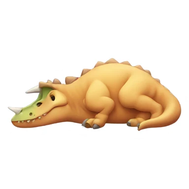 dinosaur sleeping sticker