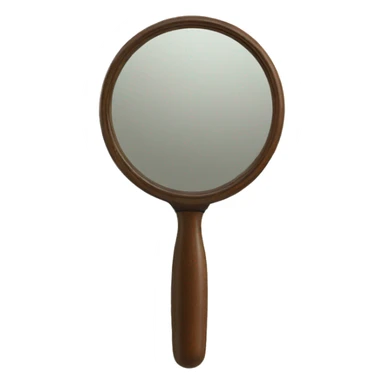 vintage hand held mirror sticker