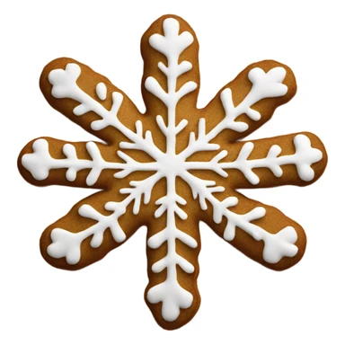 Gingerbread snowflake sticker