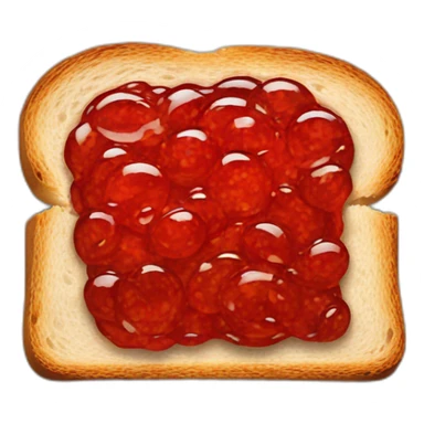 jam on slice of bread sticker