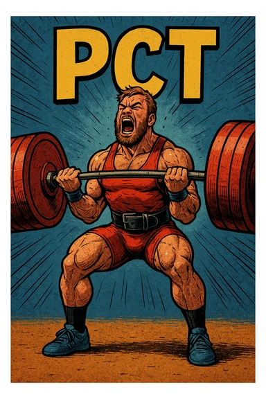 Powerlifter in gara che fa record grazie alla sua "PCT" in italiano sticker