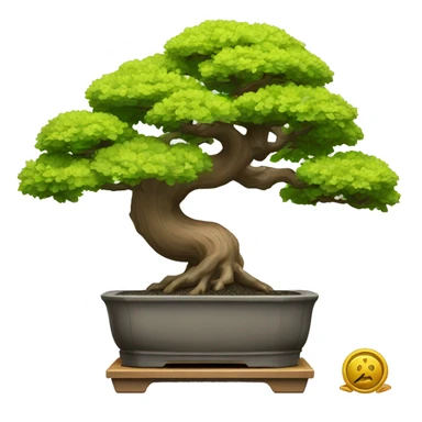 Japanese oak bonsai sticker