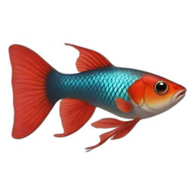red guppy sticker
