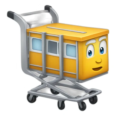  trolley with lithium sticker